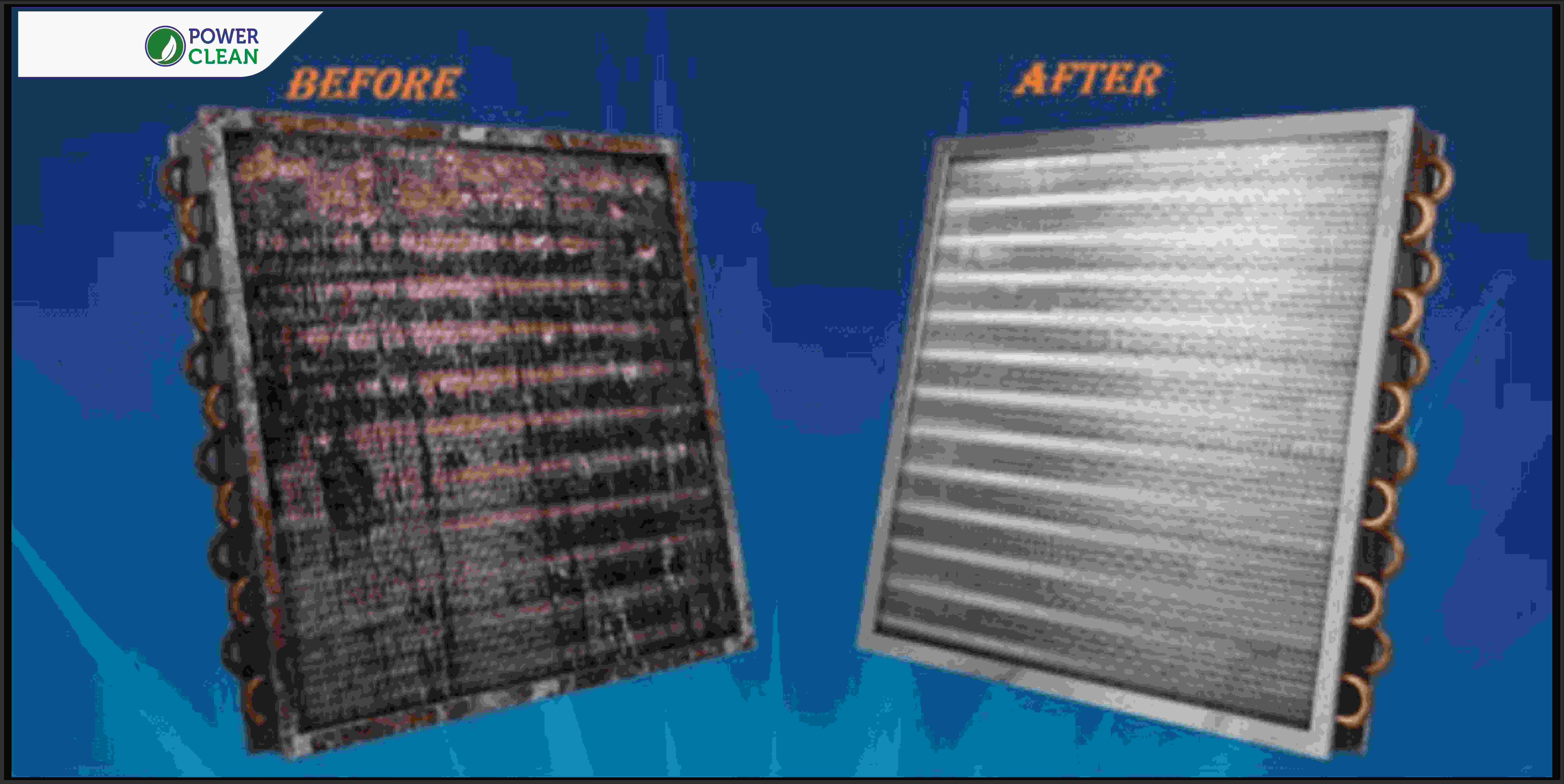 Coil Cleaner Before & After Picture
